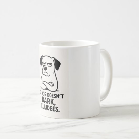 Drôle chien mug (Devant droit)
