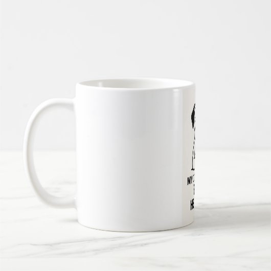 Drôle chien mug (Gauche)