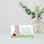 Drôle Chien Nettoyer Carte de visite (Debout devant)