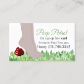 Drôle Chien Nettoyer Carte de visite (Devant)