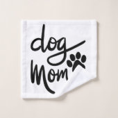Drôle Chien Paw Chien Maman (Gant de toilette)