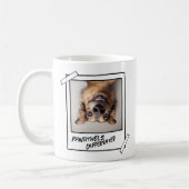 Drôle Chien Photo Mug Café Pawsitivement Caffiné (Gauche)