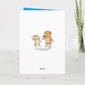 Drôle Chien portant une minuscule carte Casquette  (Dos)