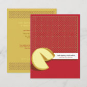 Drôle Chinois Fortune Invitation de répétition de  (Devant / Derrière)