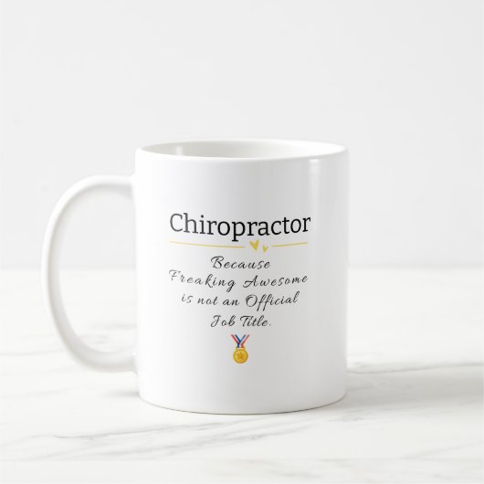 Drôle Chiropractor Mug cadeau pour le bureau (Gauche)