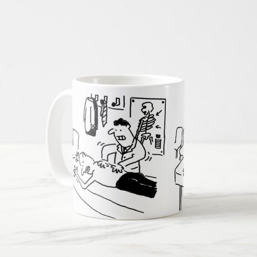 Drôle chiropraticien café Mug (Devant gauche)