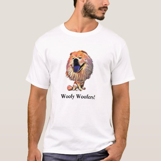 Drôle Chow Chow Chien T-shirt homme (Devant)