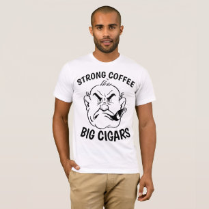 Drôle CIGAR & CAFÉ T-shirts hommes
