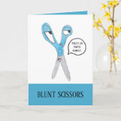 Drôle Ciseaux de carte d'anniversaire (Fleur jaune)