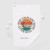 Drôle Citation Colorée Logo - Serviette de golf (En situation)