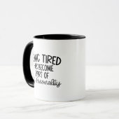 Drôle Citation de café Mug (Devant gauche)