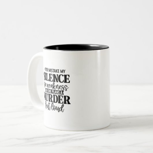 Drôle Citation de café Mug (Devant gauche)