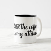 Drôle Citation de café Mug (Devant droit)
