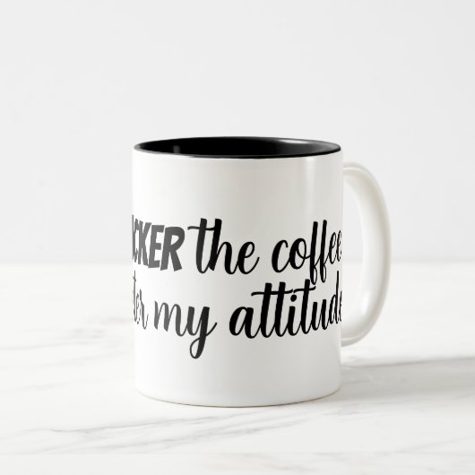 Drôle Citation de café Mug (Devant droit)