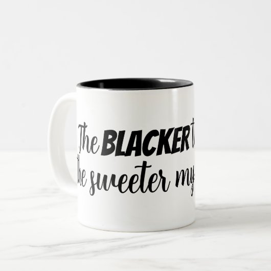 Drôle Citation de café Mug (Devant gauche)