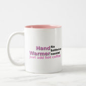Drôle Citation de la Mug café chauffer la main (Gauche)