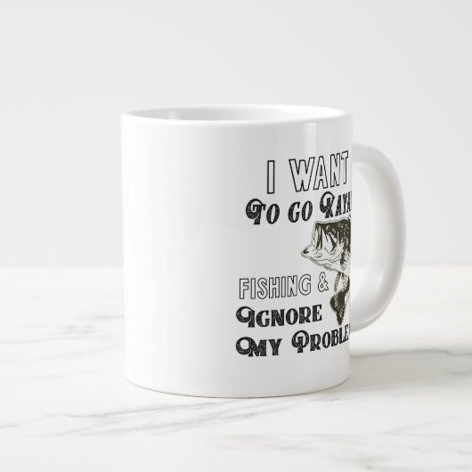 Drôle Citation de pêche Kayak Mug (Devant droit)