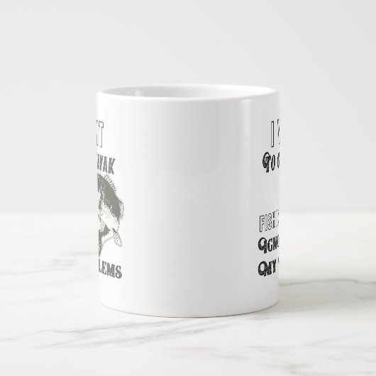 Drôle Citation de pêche Kayak Mug (Devant)