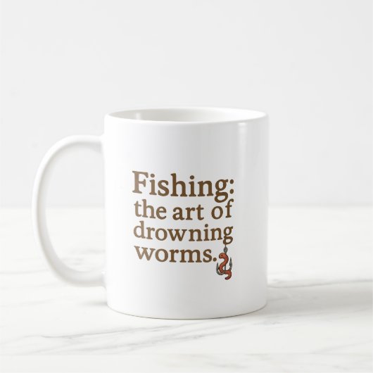 Drôle Citation de pêche Mug (Gauche)