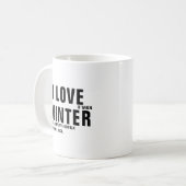 Drôle Citation Hiver Café Mug (Devant gauche)