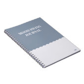 Drôle Citation Mood Swing Journal Blue Modern (Côté Droit)