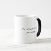 Drôle Citation tendance Cadeau Café Mug Twins Vodk (Devant droit)