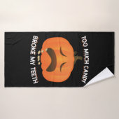 Drôle Citrouille Halloween Candy cadeau (Serviette de bain)