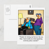 Drôle "Clés À La Voiture" Carte Postale "Spectickl (Devant / Derrière)