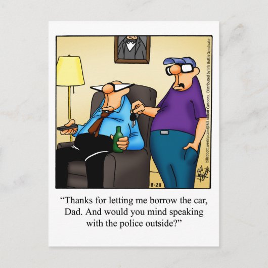 Drôle "Clés À La Voiture" Carte Postale "Spectickl (Devant)