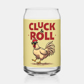 Drôle "Cluck & Roll" Cool Rooster Conception de de (Verso)