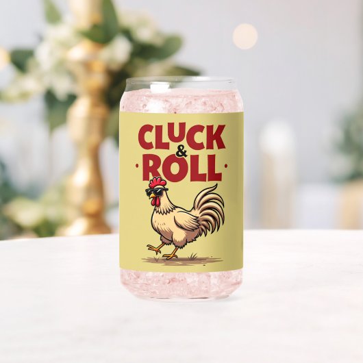 Drôle "Cluck & Roll" Cool Rooster Conception de de (Insitu (Mariage))