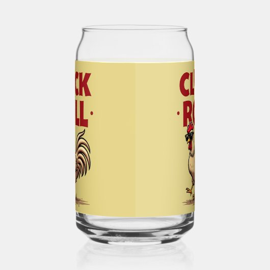 Drôle "Cluck & Roll" Cool Rooster Conception de de (Gauche)