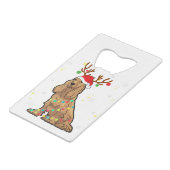 Drôle Cocker Spaniel Reindeer Chien de Noël (Dos Angle)