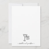 Drôle Cocktails gratuits et une Faire-part de mari (Dos)