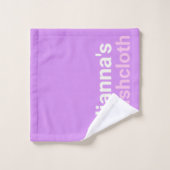 Drôle Coloré Nom Personnalisé Dorme pourpre (Gant de toilette)