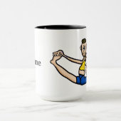 Drôle Cool mâle Yoga Mug (Centre)
