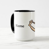 Drôle Cool mâle Yoga Mug (Devant gauche)