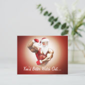 drôle coquine forte musculaire carte postale du Pè (Debout devant)