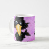 Drôle Corneille de Mug avec Rose (Devant gauche)