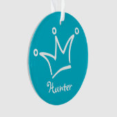 Drôle Couronne blanche + votre backgr. & texte (devant)