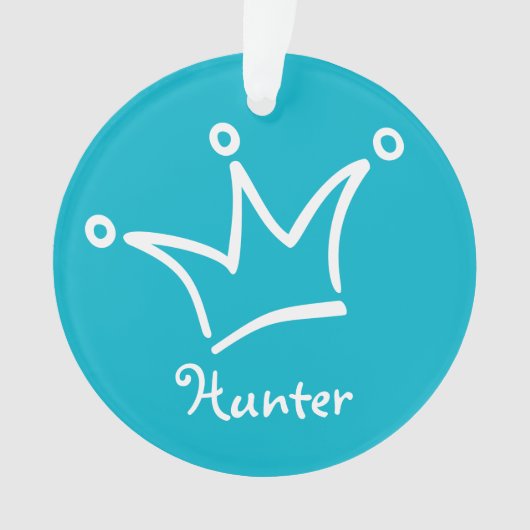 Drôle Couronne blanche + votre backgr. & texte (devant)