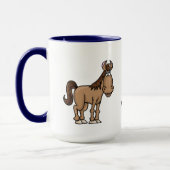 Drôle Cowboy et Sa Mug de Cheval (Gauche)