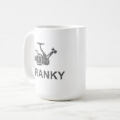 Drôle Cranky Fishing Reel Pun Mug Humours Pêcheurs (Devant gauche)