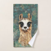 Drôle Curieux Serviettes De Bain Alpaca (Serviette à main)