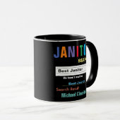 Drôle Custom Meilleure Mug Janitor (Devant droit)