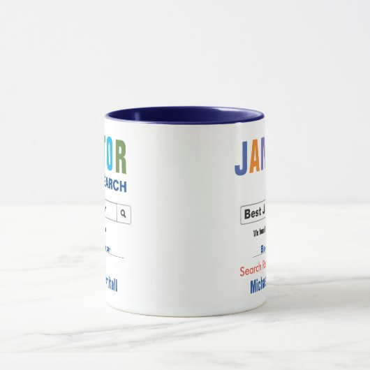 Drôle Custom Meilleure Mug Janitor (Centre)