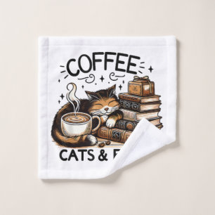 Drôle Cute Coffee Cats Livres Lover Idea Cadeau Fe