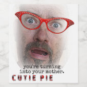 Drôle Cutie Étiquettes de vin à tarte ! (Étiquettes simples)