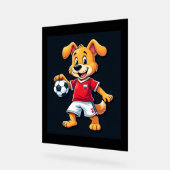 Drôle Dabbing Chien Russie Soccer Jersey Russe Foo (Angle)