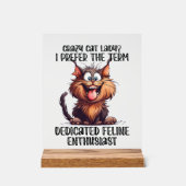 Drôle dame de chat de mot art (Recto)